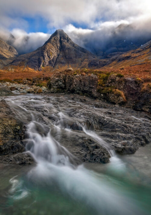 BJ Glen Brittle Fairy Pools Misty Mountains Skye Scotland